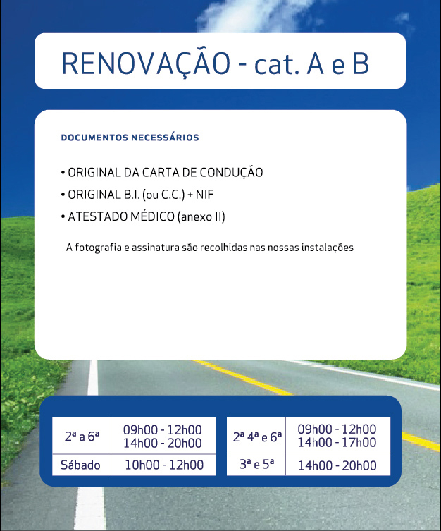 Renovação - Categoria A e B